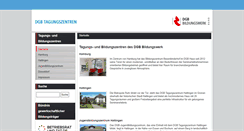 Desktop Screenshot of dgb-tagungszentren.de