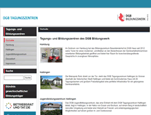 Tablet Screenshot of dgb-tagungszentren.de